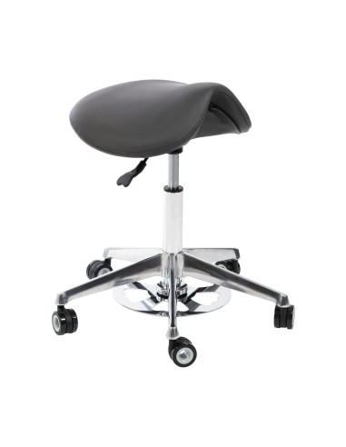 Tabouret Selle Vena Adapt Gris anthracite | Triple Commande Réglable