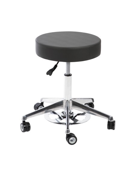 Tabouret Rond Ceti Adapt Gris anthracite | Triple Commande Réglable
