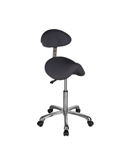 Tabouret Selle Obsi Back Gris anthracite | Ergonomique & Réglable