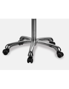 Tabouret Rond Opal Back Blanc | Ergonomique & Réglable