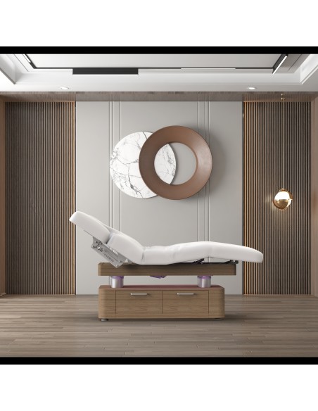 Table de Massage Électrique OKEN | Chauffante, LED & Trendelenburg