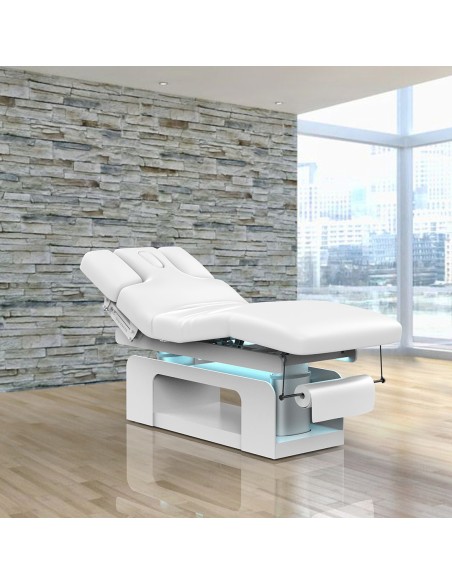 Table de Massage Électrique MOON | Chauffante, LED & Porte-Rouleau