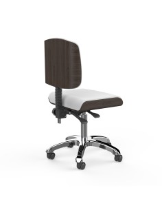 Tabouret de Massage Professionnel ZOI Wengue | Assise Plate & Dos Bois 2