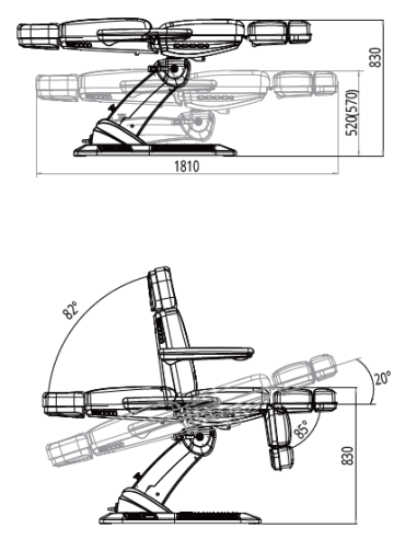 Table de Massage Électrique SAPPHIRE | Chauffante & Rotative 120°