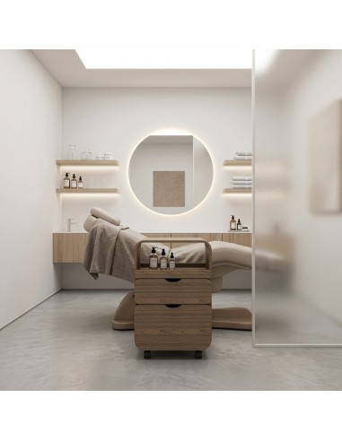 Guéridon en Bois Thul Naturel | Pour SPA & Salon de Beauté