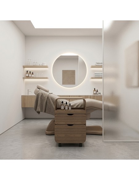 Guéridon en Bois Thul Naturel | Pour SPA & Salon de Beauté