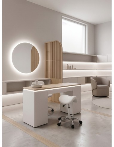 Tabouret Selle Obsi Blanc | Ergonomique sans Dossier