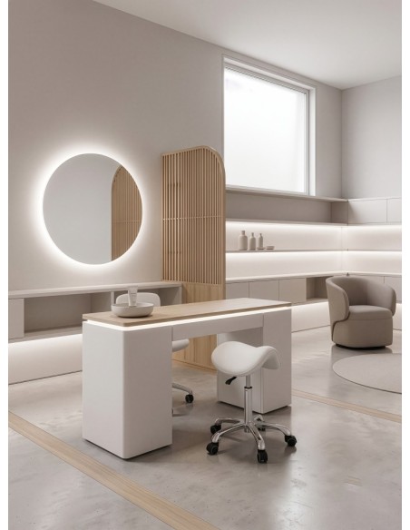 Tabouret Selle Obsi Blanc | Ergonomique sans Dossier