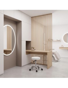Tabouret Rond Opal Blanc | Ergonomique sans Dossier