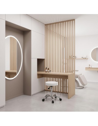 Tabouret Rond Opal Blanc | Ergonomique sans Dossier