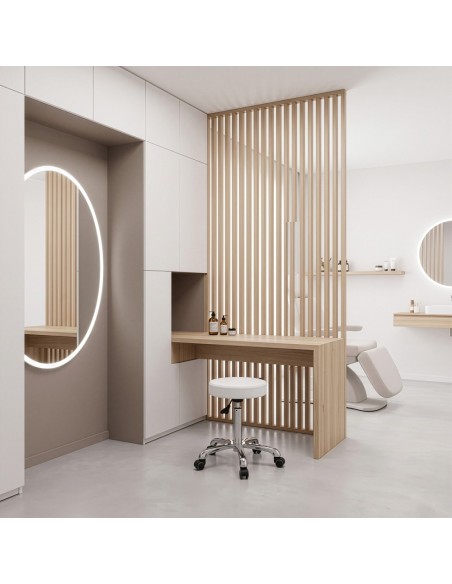 Tabouret Rond Opal Blanc | Ergonomique sans Dossier
