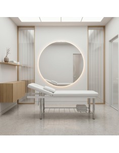Table de Massage Fixe Sirp | Élégance Chromée & Confort