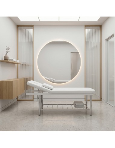 Table de Massage Fixe Sirp | Élégance Chromée & Confort