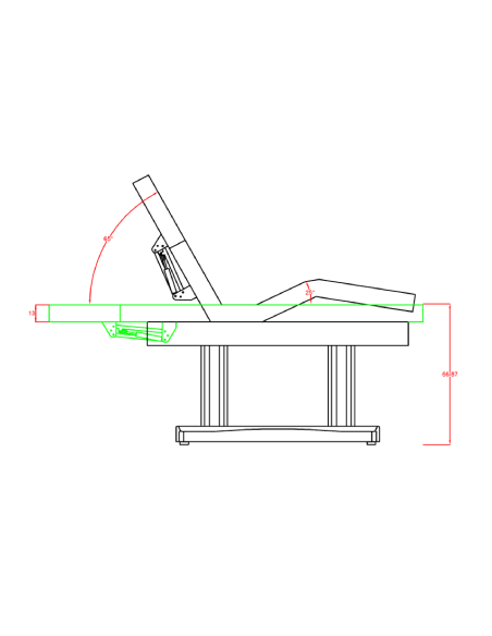 Table de Spa Électrique 4 Moteurs TENSOR Blanche - Weelko