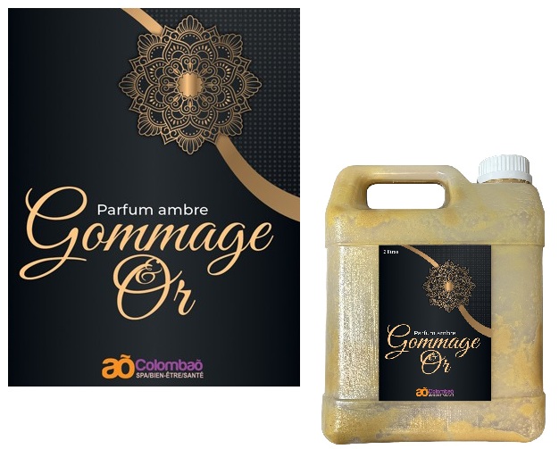Colombao fournisseur spa gommage or parfum&eacute; &agrave; l'ambre