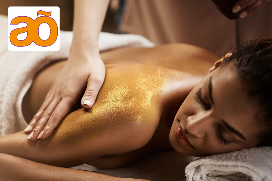 Gommage sels et or parfum ambre chez Colombao