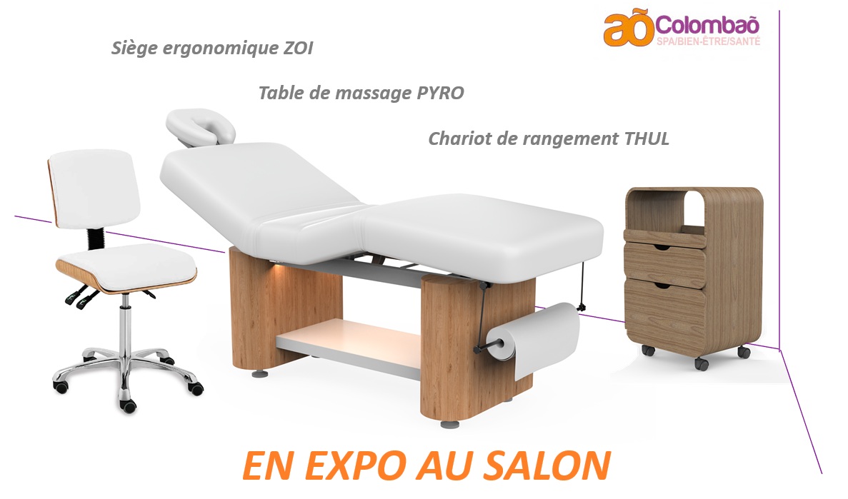Nouvelle table de massage PYRO assistance &eacute;lectrique et matelas chauffant